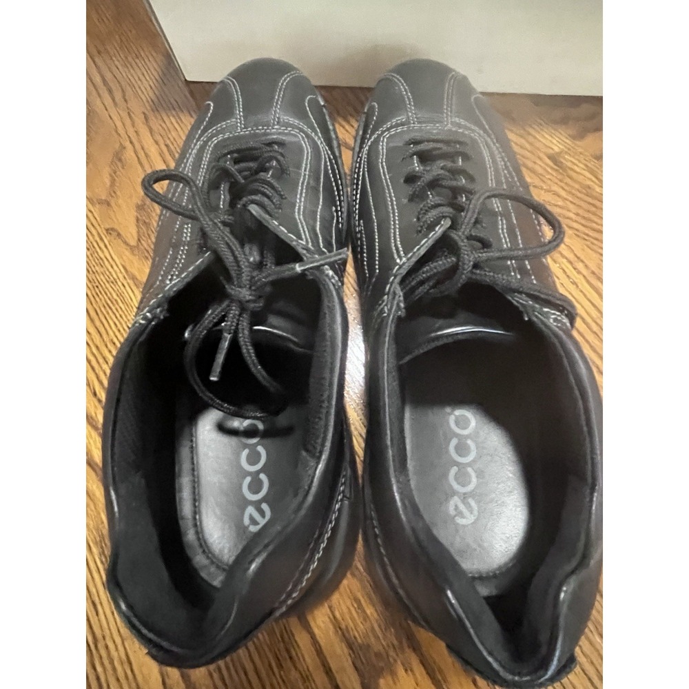 ECCO Light Neoflexor Shock Point Black Leather Lace Up Comfort Shoes 46, 12-12.5 - Picture 8 of 10